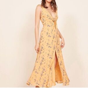 Reformation Harper Dress - Yellow, 4